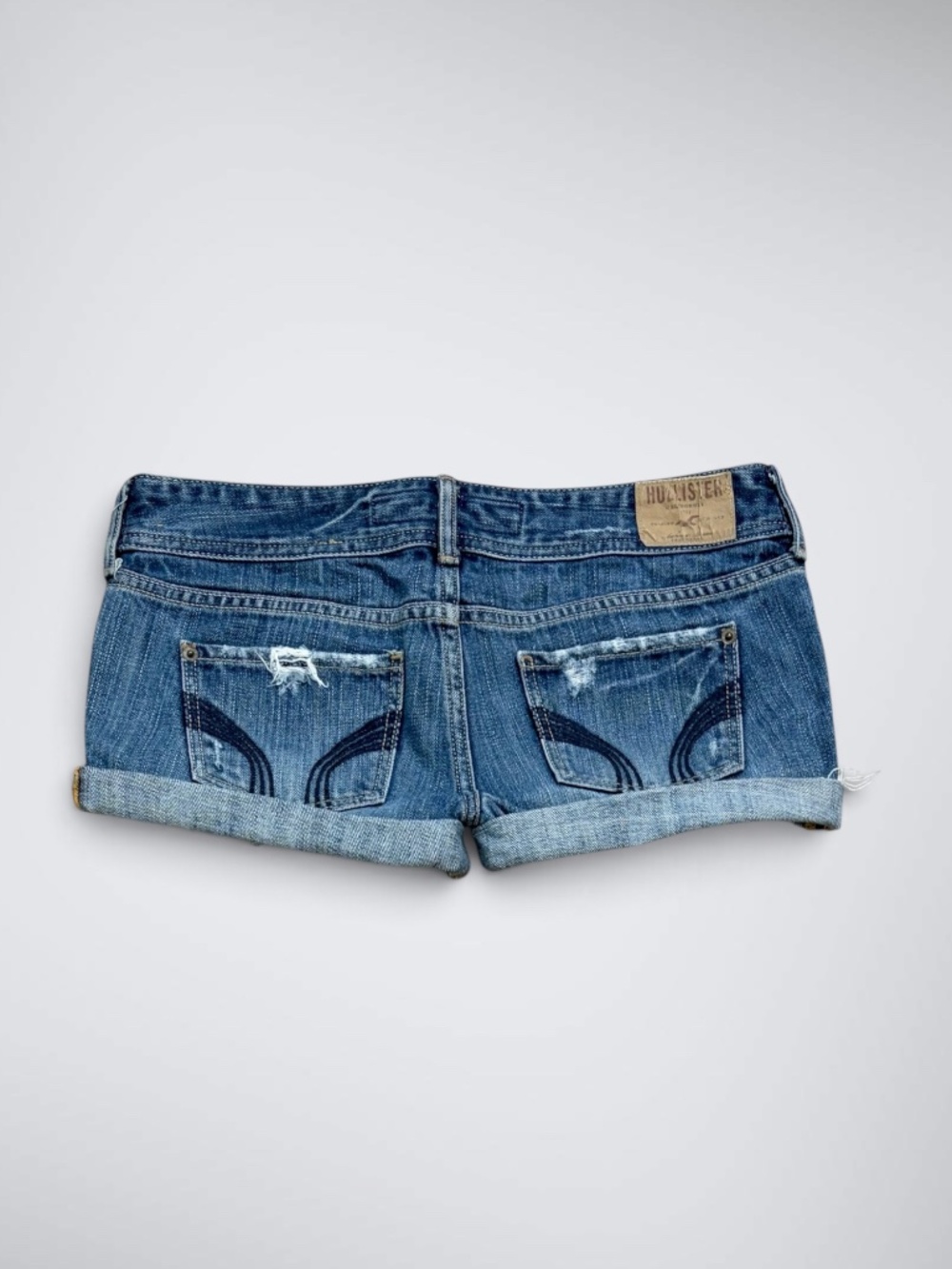 Early 2000s Hollister Ultra Low Rise Micro Denim Shorts
